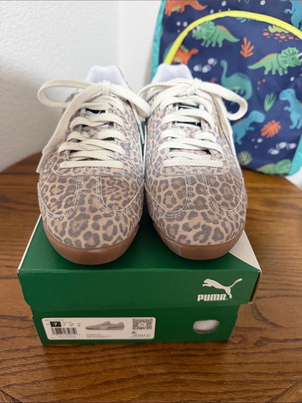 Puma Womens Arizona Leo Vapor Grey Like New US 7/ 39 - Picture 1 of 13